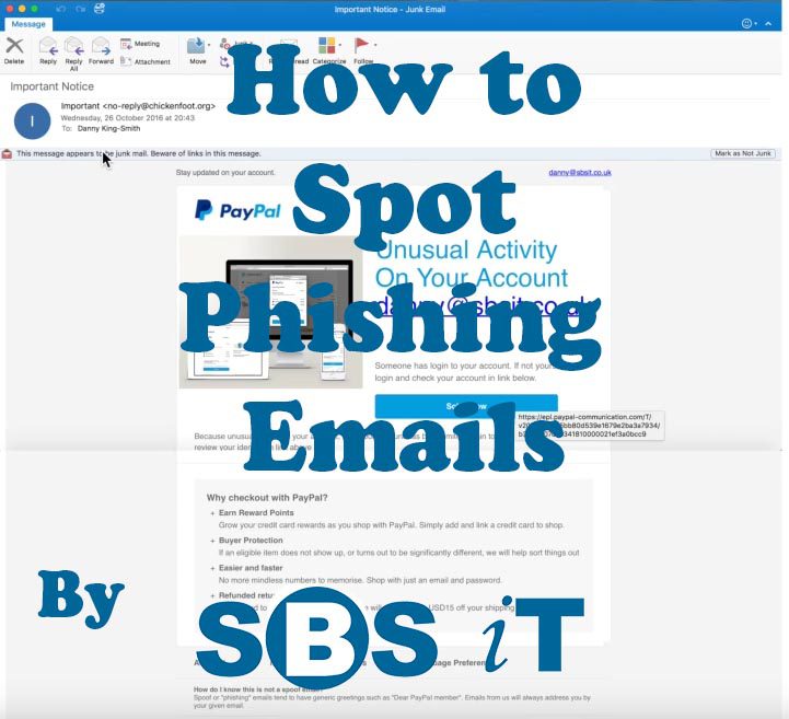 SBS IT - How to Spot Phishing Emails
